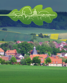 Ansicht des Dorfes Langenholtensen. In der 